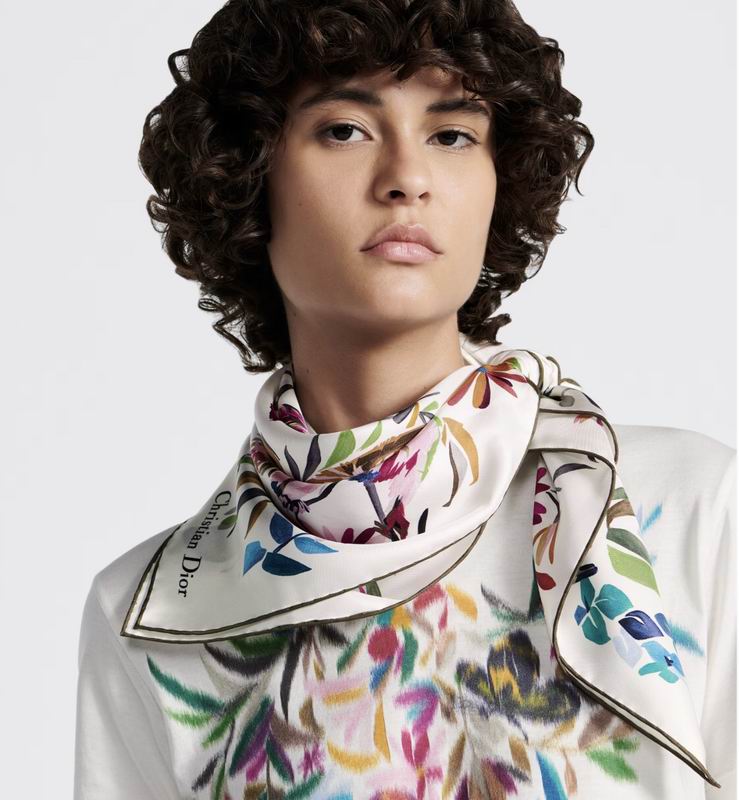 Dior silk scarf 90X90cm E41 (1)